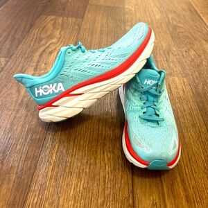 Hoka One One Clifton 8 Womens Size 8.5B Teal